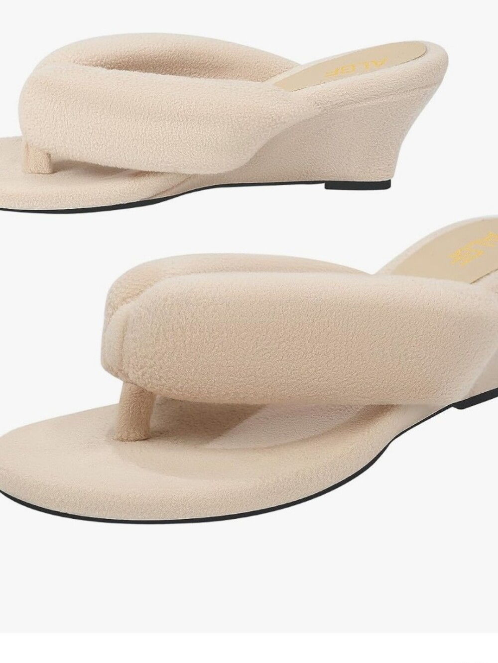 Women Beige Wedge Sandals Open Toe Sandals for Women  NWOT       Size 8.5